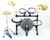 The bass drum is mounted in a way that defies all efforts to dislodge it